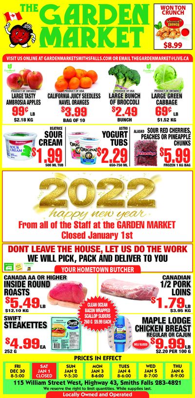 The Garden Market Flyer December 31 to January 6