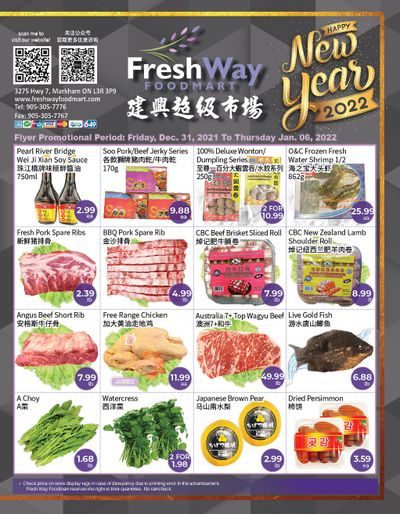 FreshWay Foodmart Flyer December 31 to January 6