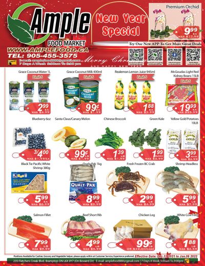 Ample Food Market (Brampton) Flyer December 31 to January 6