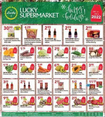 Lucky Supermarket (Calgary) Flyer December 31 to January 6