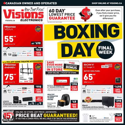 Visions Electronics Flyer December 31 to January 6