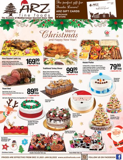 Arz Fine Foods Flyer December 31 to January 6