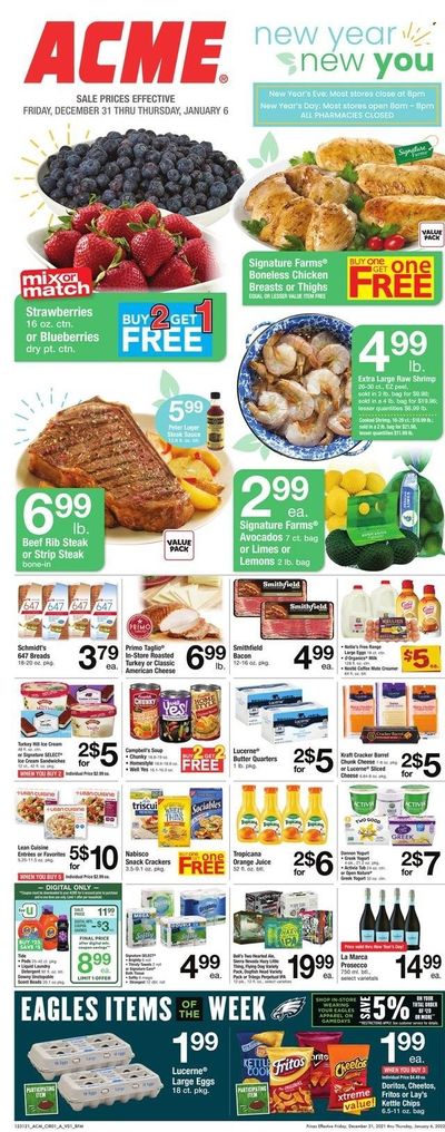 ACME (DE, NJ, NY, PA) Weekly Ad Flyer December 31 to January 7
