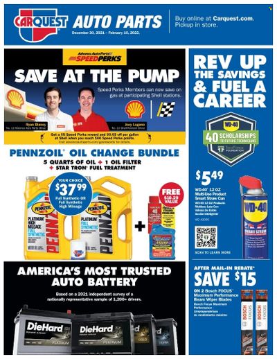 Carquest Weekly Ad Flyer December 31 to January 7