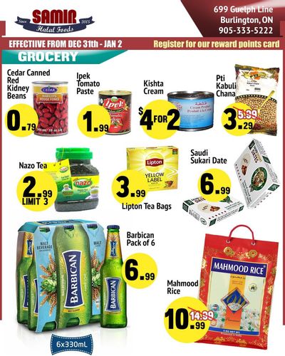 Samir Supermarket Flyer December 31 to January 2