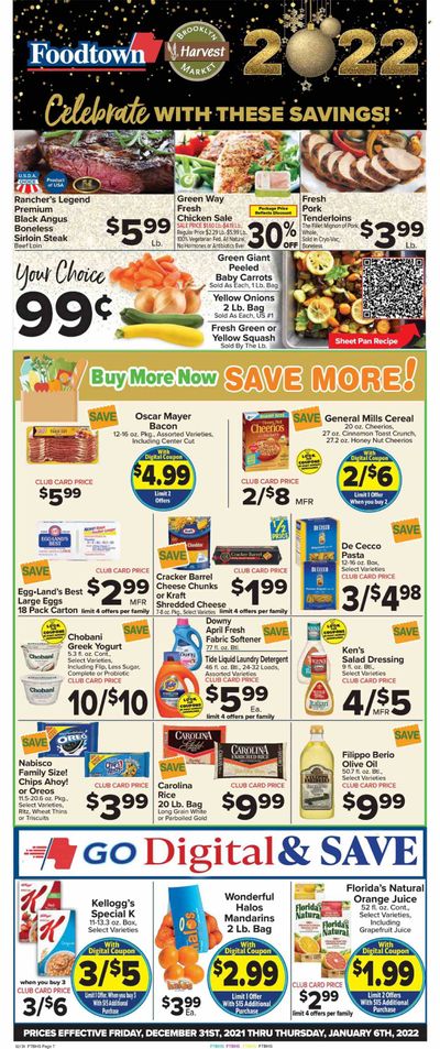 Foodtown (NJ, NY, PA) Weekly Ad Flyer December 31 to January 7