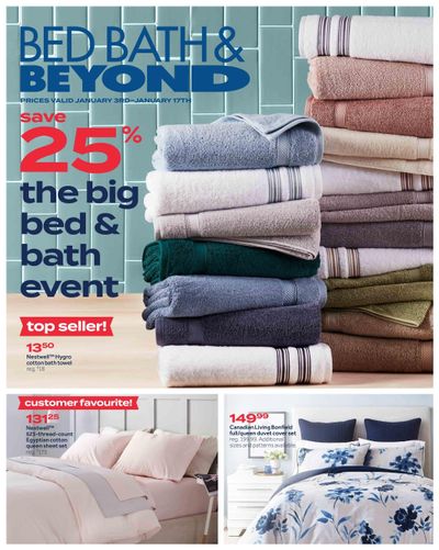 Bed Bath & Beyond Flyer January 3 to 17