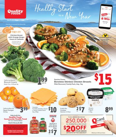 Quality Foods Flyer January 3 to 9