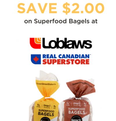 Canadian Coupons: Save $2 On Queen St. Superfood Bagels
