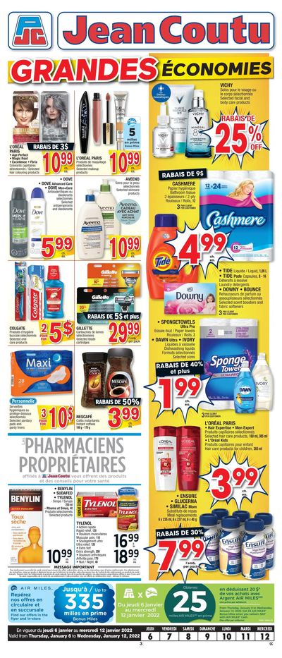 Jean Coutu (QC) Flyer January 6 to 12