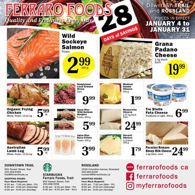 Ferraro Foods Flyer January 4 to 31