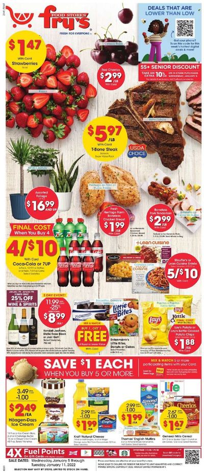 Fry’s (AZ) Weekly Ad Flyer January 5 to January 12