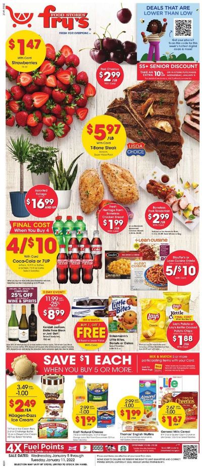Fry’s (AZ) Weekly Ad Flyer January 5 to January 12
