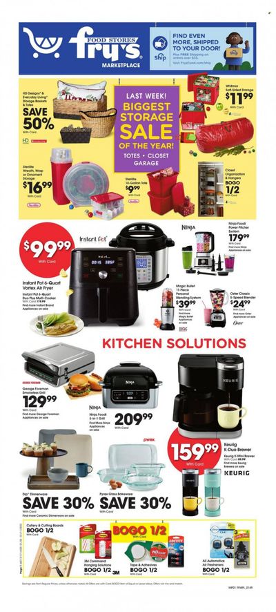 Fry’s (AZ) Weekly Ad Flyer January 5 to January 12