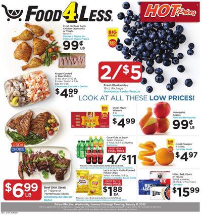 Food 4 Less (IL) Weekly Ad Flyer January 5 to January 12