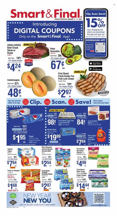 Smart & Final (AZ, CA) Weekly Ad Flyer January 5 to January 12