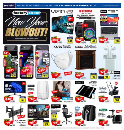 Factory Direct Flyer January 5 to 12