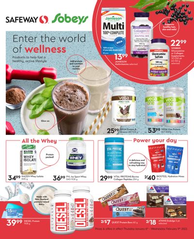 Sobeys/Safeway (West) Enter the World of Wellness Flyer January 6 to February 9