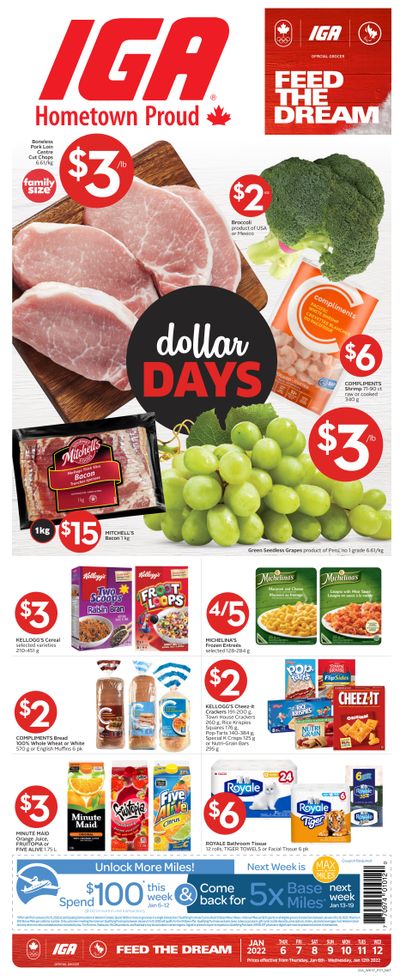 IGA (West) Flyer January 6 to 12