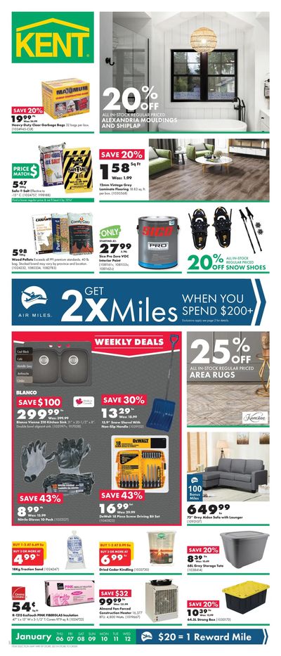 Kent Building Supplies Flyer January 6 to 12