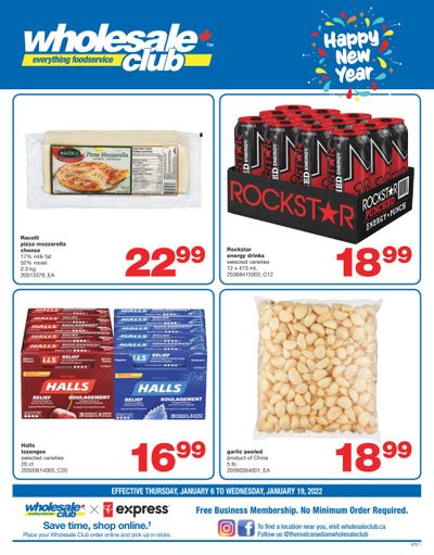 Wholesale Club (West) Flyer January 6 to 19