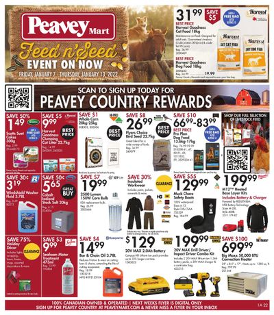Peavey Mart Flyer January 7 to 13
