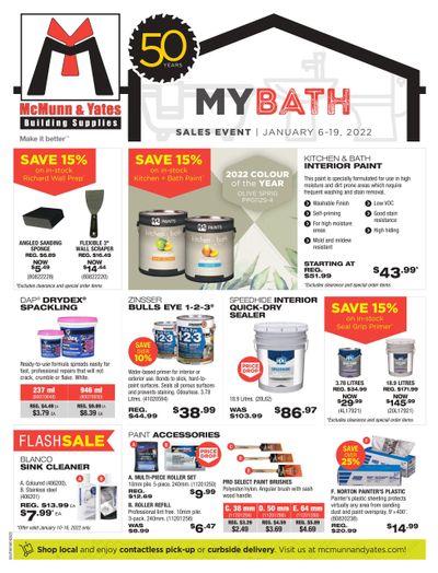 McMunn & Yates Building Supplies Flyer January 6 to 19