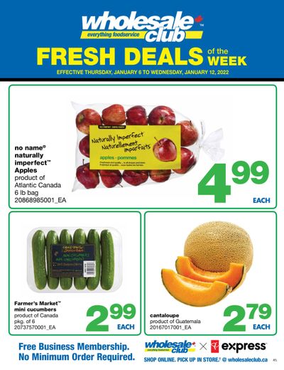Wholesale Club (Atlantic) Fresh Deals of the Week Flyer January 6 to 12