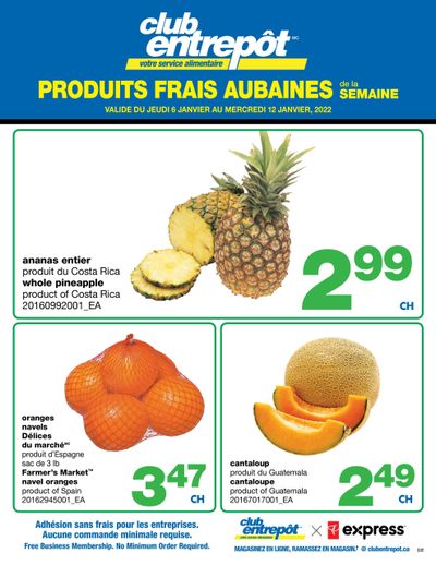 Wholesale Club (QC) Fresh Deals of the Week Flyer January 6 to 12