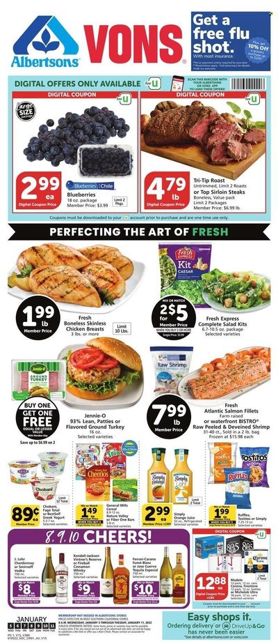 Vons (CA) Weekly Ad Flyer January 5 to January 12