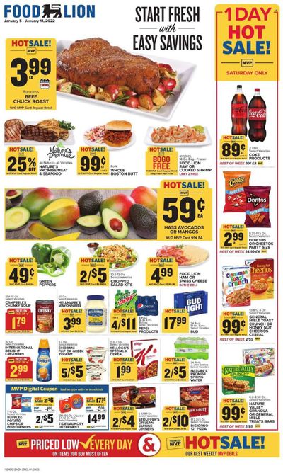 Food Lion (NC) Weekly Ad Flyer January 5 to January 12