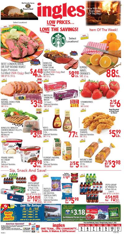 Ingles (GA, NC, SC, TN) Weekly Ad Flyer January 5 to January 12