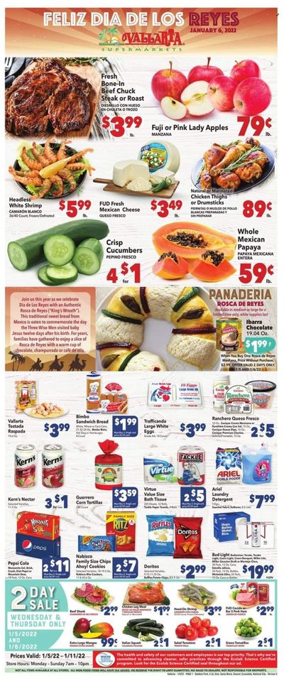 Vallarta (CA) Weekly Ad Flyer January 5 to January 12
