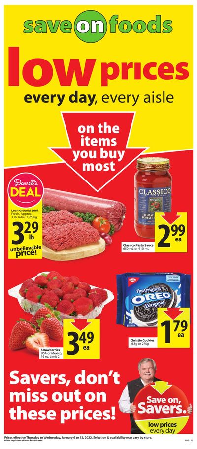 Save on Foods (AB) Flyer January 6 to 12