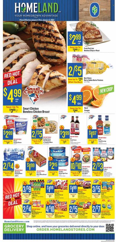 Homeland (OK, TX) Weekly Ad Flyer January 5 to January 12