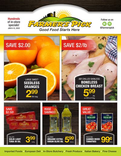 Farmer's Pick Flyer January 6 to 12
