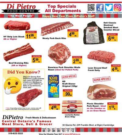Di Pietro Food Centre Flyer January 6 to 12