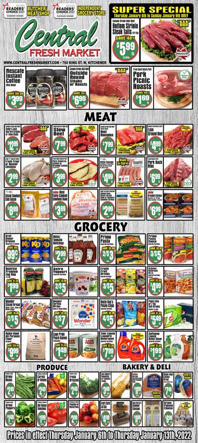 Central Fresh Market Flyer January 6 to 13