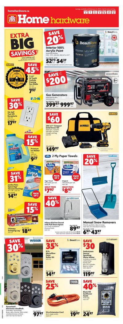 Home Hardware (ON) Flyer January 6 to 12