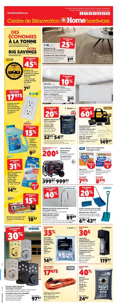 Home Hardware Building Centre (QC) Flyer January 6 to 12