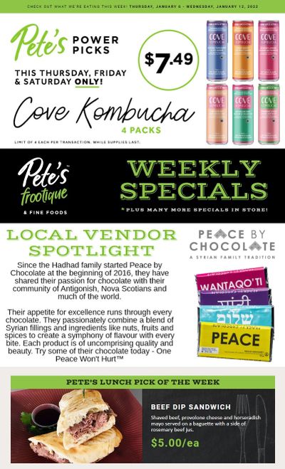 Pete's Fine Foods Flyer January 6 to 12