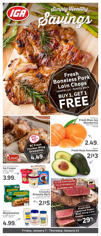 IGA Stores of BC Flyer January 7 to 13
