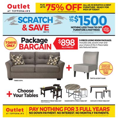 Outlet at Tepperman's Flyer January 7 to 13