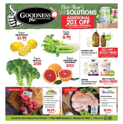 Goodness Me Flyer January 6 to 19