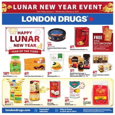 London Drugs Lunar New Year Event Flyer January 7 to February 9