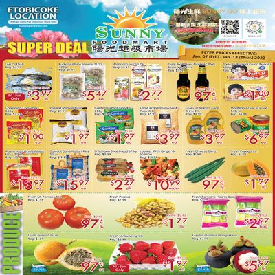 Sunny Foodmart (Etobicoke) Flyer January 7 to 13