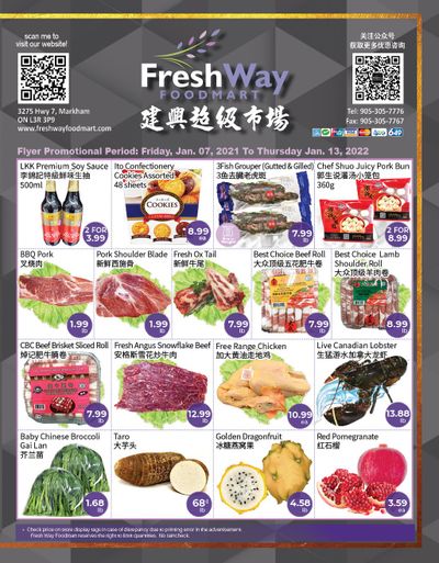 FreshWay Foodmart Flyer January 7 to 13