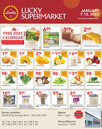Lucky Supermarket (Surrey) Flyer January 7 to 13