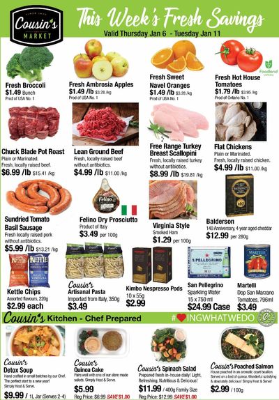 Cousin's Market Flyer January 6 to 11