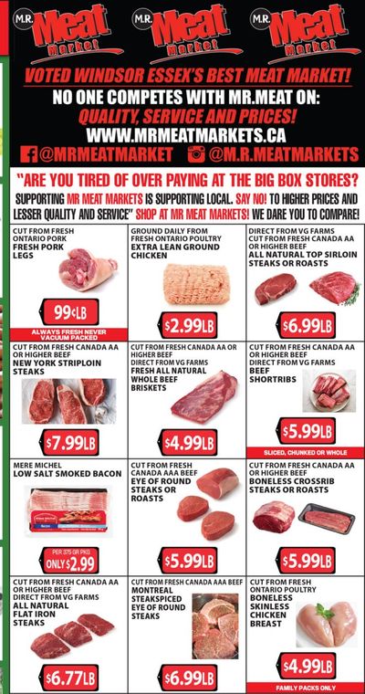 M.R. Meat Market Flyer January 8 to 15
